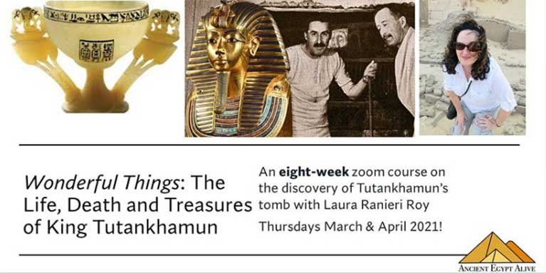 8 week course: The Life Death and Treasures of King Tutankhamun