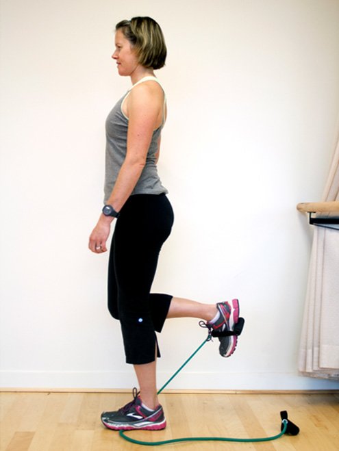 Exercises for discomfort in lower backs and backs of legs.
