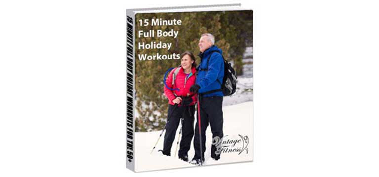 15 minutes workout for seniors. Vintage Fitness eBook