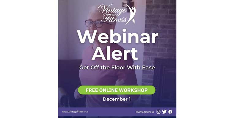 Webinar on how seniors can get off the floor with ease