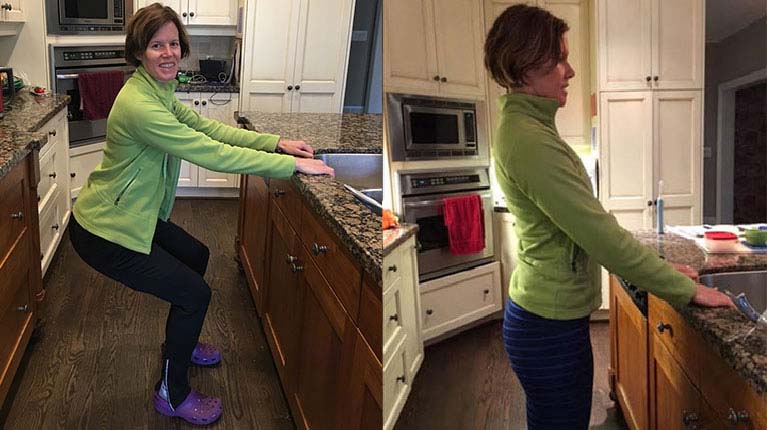 Exercises around the house to sneak into your day