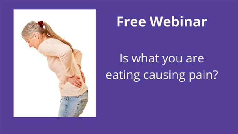 Is what you are eating causing pain? Free webinar