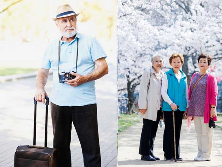 Being fit is important for seniors traveling