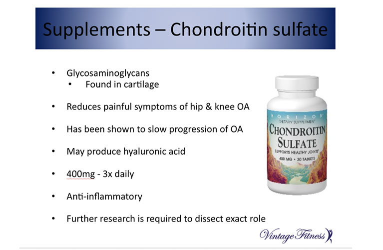Supplements for Osteoarthritis