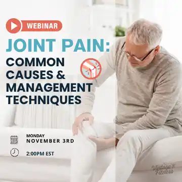 FREE Webinar: Joint Pain Management & Arthritis Strategies for Seniors