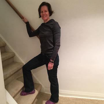 Sneaking exercise into your day. Using your stairs