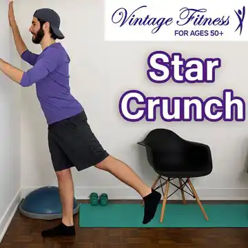 Star Crunch Exercise for Seniors – From Our Free Get Up Off the Floor Ebook
