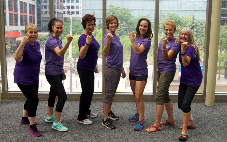 Vintage Fitness Trainers during a workshop