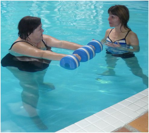 Balance train in the pool