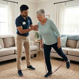 In-home personal training for seniors in Toronto with certified fall prevention specialist