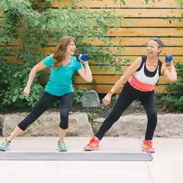 The image represents safe, supportive, and effective in-home workouts designed to help Toronto seniors lose weight, improve strength, and feel energized at any age.