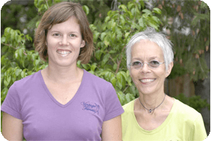 Personal Trainer Erin Billowits at a fitness session with her mother